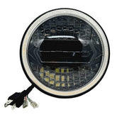 LIU HJG 7 Inch Diamond Cut Round Led Headlight